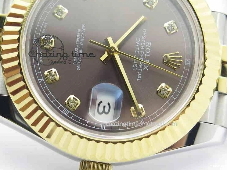 Dial Bracelet Maker II Jubilee SS 41mm Best Edition Diam YG A2813 Gray On BP DateJust 0224